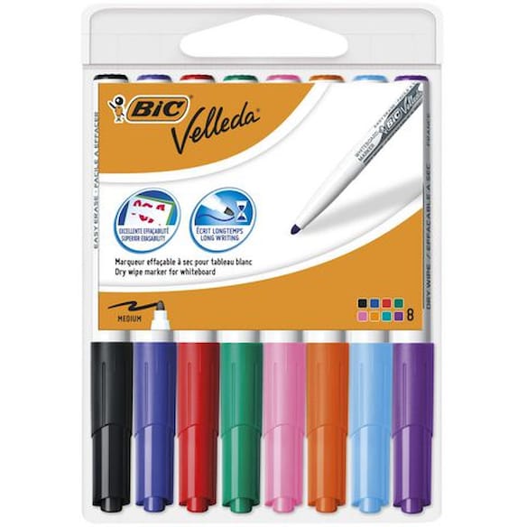 Whiteboardpenn BIC Velleda 1741 ass (8)