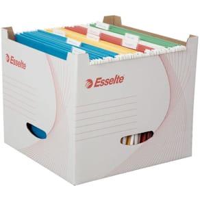 Arkivbox ESSELTE f hängmappar m. lock