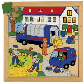 Rampussel Renhållning, 34x34cm