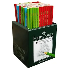 Blyertspenna Faber-Castell Färgade HB, 144st/fp