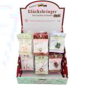 Glücksbringer SWIGGIE, sortiert, Hakendisplay, Artclay (PVC)