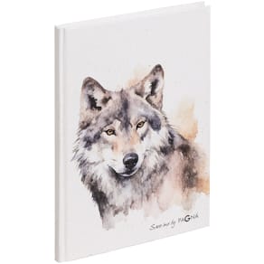 Notizbuch PAGNA Save me No.5, A5, Wolf