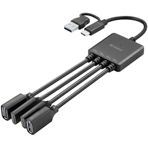 SANDBERG USB-C/A to 2A+2C Splitter