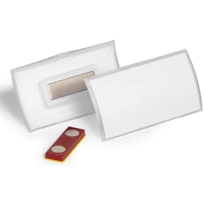 Navneskilte Durable transparent 40x75 mm, 10 stk