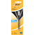 Balpenvulling Bic 4 Colours Medium, zwart, blister 2 stuks