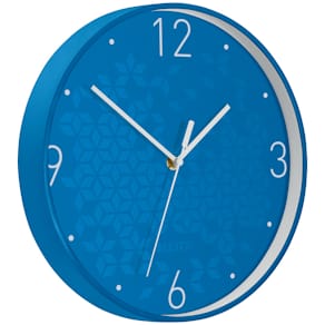Wanduhr Leitz WOW Quarz, Ø29 cm, blau