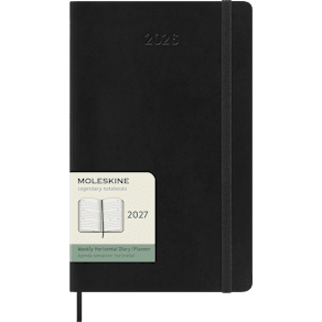 Moleskine Classic Soft 12M Weekly Horizontal Large Svart 2027
