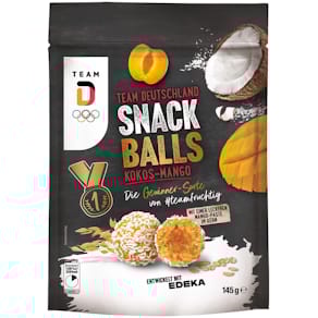 Snack-Balls EDEKA, Mango-Kokos-Aprikose, 145 g