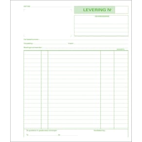 Afleveringsbonnenboek Exacompta, dupli, ft 21 x 18 cm, 50 x 2 v