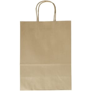 Geschenktragetasche Folia, 18x8x21 cm, natur, 20 Stück