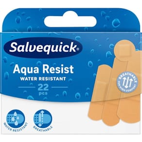 Plåster SALVEQUICK Aqua resist mix 22/fp