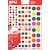 Stickers Apli Kids, verwijderbaar, cirkel, blister, 624 stuks
