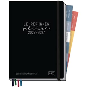 Lehrerkalender HÄFFT Black Edition, A5+, 2026/27