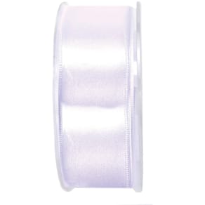 Satinband GOLDINA, Doppelsatin, 40 mm x 25 m, weiß