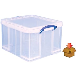 Opbergdoos Really Useful Box 42 liter, transparant, per stuk verp