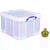 Opbergdoos Really Useful Box 42 liter, transparant, per stuk verp