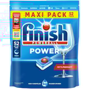 Geschirrspültabs Finish Power Maxi Fresh, 52 Stück