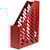 Tijdschriftenhouder Han, rood, ft A4