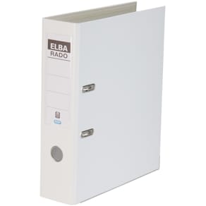Ordner Elba rado plast, A4, 8 cm, PVC, weiß