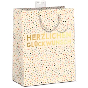 Geschenktragetasche SKORPION Glückwunsch, bunt