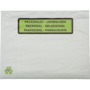 Packsedelskuvert papper C6 tryck 1000/fp
