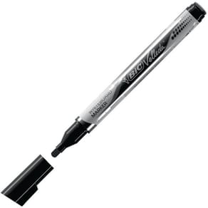 Whiteboardpenna BIC Velleda Liquid B12 svart, konisk