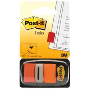 Index POST-IT 25,4x43,2mm orange 50/fp