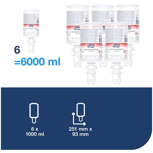 Hånddesinfeksjon TORK Alkoholgel S4 1L
