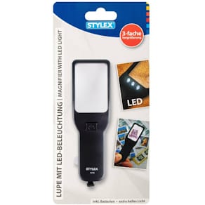 Lupe STYLEX, mit LED-Beleuchtung