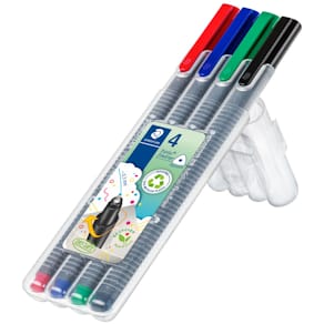 Feinliner STAEDTLER triplus, 4 Farben sortiert