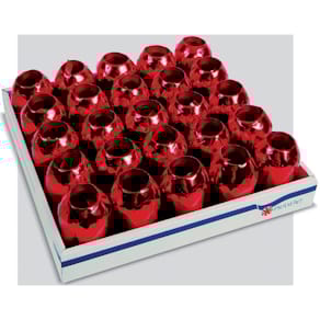 Kräuselband Präsent Weihnachts-Eiknäuel Metallic XXL, rot