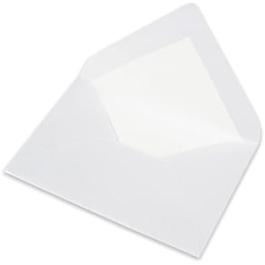 Briefumschlag Rössler Paperado, B6, Marble White metallic