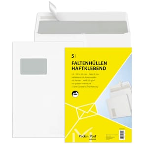 Versandtasche MAILMEDIA C4 HK, 120g, 5 Stück, weiß