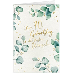 Geburtstagskarte HANRA Zahl 70