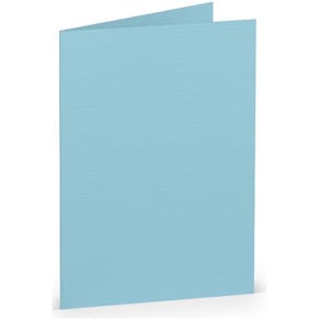Briefkarte Rössler Paperado, A7, aqua gerippt, 220 g/m², lose