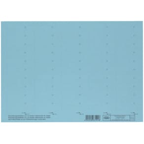 Beschriftungsschilder Elba vertic® Komfort, 50 St., blau