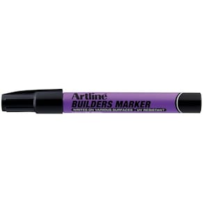 Marker Artline Builders 1,5 mm rund spids, sort, 12 stk