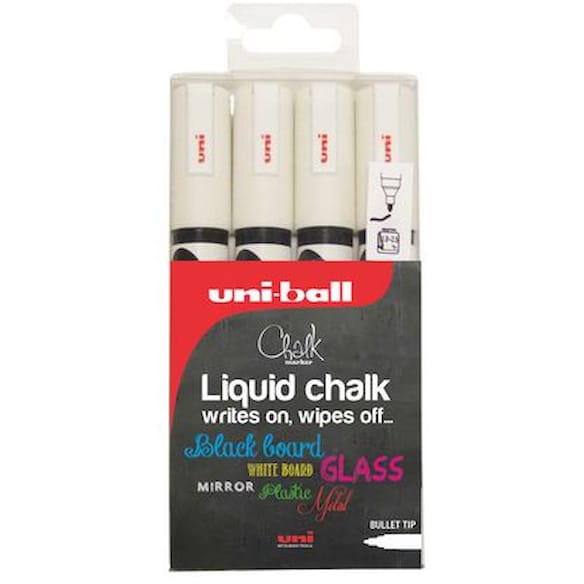 Merkepenn UNI kritt 1,8-2,5mm hvit (4)