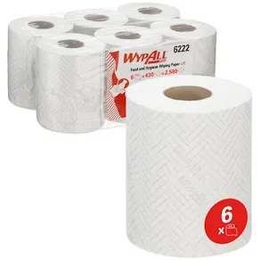 Torkrulle WYPALL 6222 centrummatad 6/FP