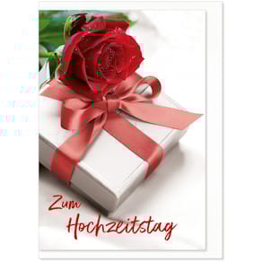 Glückwunschkarte KOMMA³ Hochzeit, inkl. Umschlag, bunt