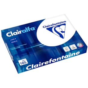 Papier Clairefontaine Clairalfa, A3, 160 g/m², weiß, 250 Blatt