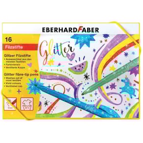 Faserschreiber Eberhard Faber Glitzer, 16 St., sortiert