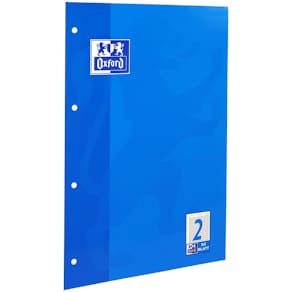 Arbeitsblock Oxford A4, 50 Blatt, liniert, 4-fach gelocht