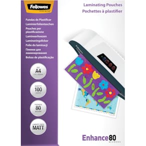 Lamineerhoes Fellowes Enhance80, A4, 160 micron (2 x 80), 100 st