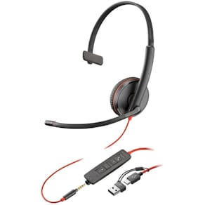 Headset Poly Blackwire 3215, schwarz