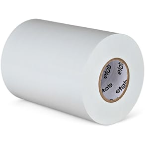 Markeringstape hvid 100mm x 20m, 180µm, PVC/naturgummi, 30 rl.