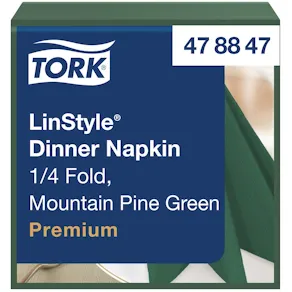 Servett TORK LinStyle Middag grön 50/fp