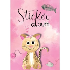 Stickeralbum Avery Zweckform Kids, A5, Katze, 16 Seiten, sortiert