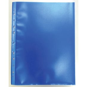 Showtas Bronyl, geperforeerd, blauw, pak van 50