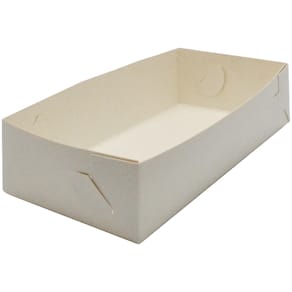 Kageæske hvid karton 300x200x50 mm, fødevaregodkendt, 250 stk